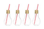Gėrimų stiklainiukų rinkinys BULB, 4 vnt