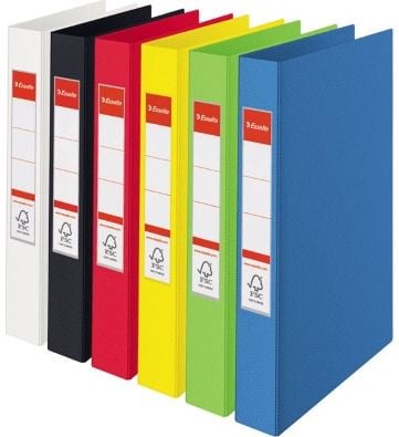 Žiedinis segtuvas ESSELTE su 2 žiedais, A5, 35 mm, mėlynas