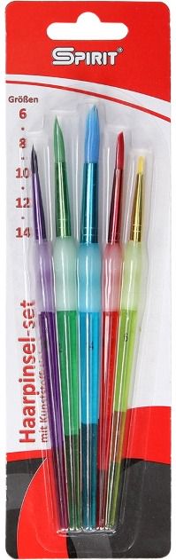 Teptukų rinkinys SPIRIT, 5 vnt (6,8,10,12,14), apvalūs