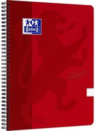 Sąsiuvinis OXFORD TOUCH su spirale, A4+, 70 l., linijomis, raudonas