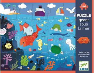 Dėlionė DJECO UNDER THE SEA 24+8 dalys