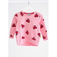 Džemperis mergaitėms KM DRUGELIAI, 122-128, rožinė