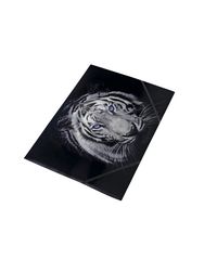 Aplankas plastikinis PANTA PLAST TIGRAS su gumele, A4