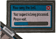 Durų kilimėlis YOU RANG THE BELL, 60x40 cm