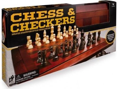 Šachmatai ir šaškės CARDINAL GAMES mediniai