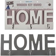 Medinė lentelė raktams HOME, 29x11 cm