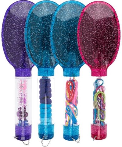 Plaukų šukos su aksesuarais GLITTER, 20 cm