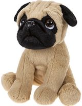 Pliušinis žaislas šuo PUG, 20 cm