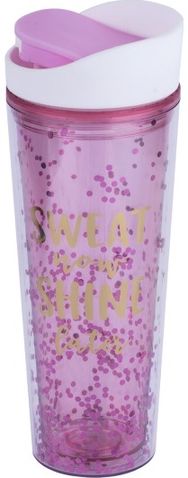 Plastikinė gertuvė MERMAID WATER, rožinė, 500 ml