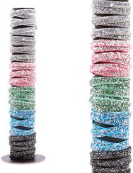 Dirbtinės odos vyniojama apyrankė SPRING, 38 cm