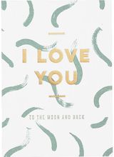 Atvirukas I LOVE YOU GOLD