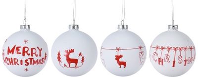 Kalėdinis burbulas XMAS, 8 cm