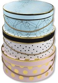 Dėžučių rinkinys POIS EXPLOSION, apvalios, 3 vnt