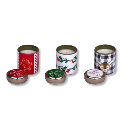 Žvakių skardinėse rinkinys FROSTING, 3 vnt.