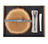 Dovanų rinkinys namams FORESTIME TREE4CAKE (torto padėklas+lininė servetėle+kera mikinė mentelė)
