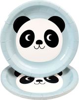 Vienkartinių lėkščių rinkinys MIKO THE PANDA, 8 vnt