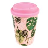 Kelioninis puodelis TROPICAL PALM, plastikinis, 350 ml