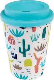 Kelioninis puodelis DESERT IN BLOOM, plastikinis, 350 ml