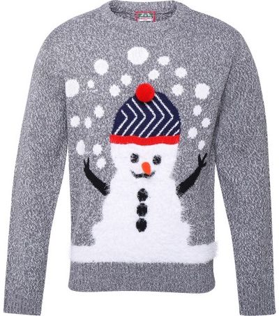 Kalėdinis megztinis 3D SNOWMAN, M