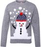 Kalėdinis megztinis 3D SNOWMAN, M