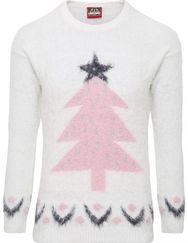 Kalėdinis megztinis moterims GLITTER TREE, L