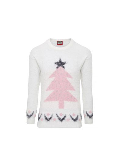 Kalėdinis megztinis moterims GLITTER TREE, XL