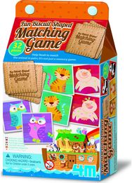 Edukacinis žaidimas 4M BISCUIT SHAPED MATCHING GAME gyvūnai