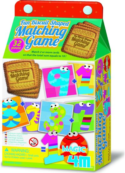 Edukacinis žaidimas 4M BISCUIT SHAPED MATCHING GAME skaičiai