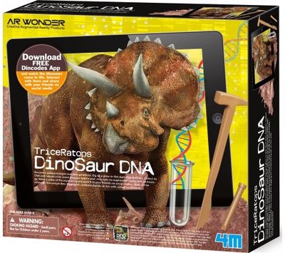 Mokslinis rinkinys 4M TRICERATOPS griaučiai 3D