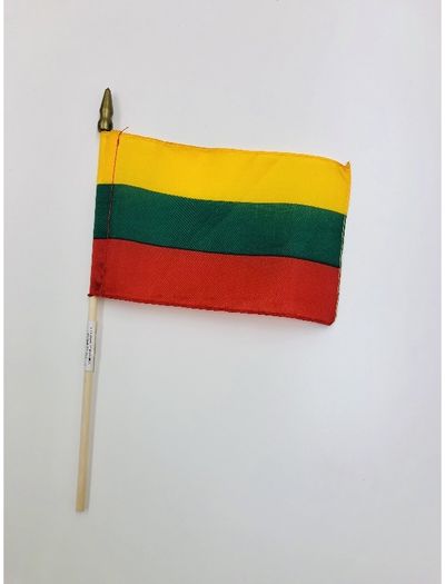 Vėliavėlė medžiaginė, medinis kotelis