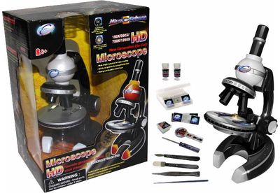 Mikroskopas EASTCOLIGHT baltas su priedais