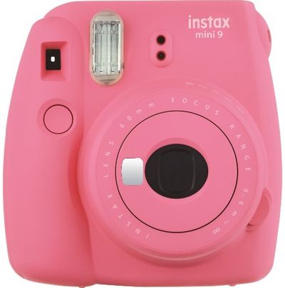 Momentinis fotoaparatas INSTAX MINI 9 rožinis+INSTAX MINI glossy (10pl)
