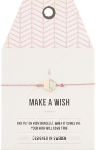 Apyrankė MAKE A WISH HEXAGON STONE GOLD