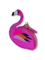 Monetų piniginė TROPICAL PUNCH FLAMINGO su pakabuku