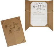 Vestuvių kvietimai HEARTS&KRAFTS, 10 vnt.