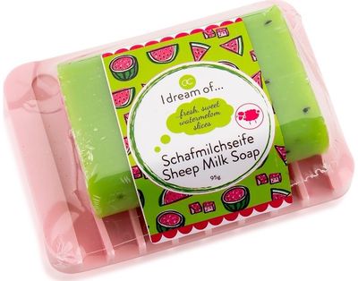 Avies pieno muilas su lėkštele WATERMELON, 95 g