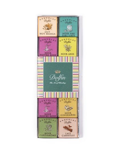Šokoladų rinkinys DOLFIN 24 SPICES, 7 skoniai