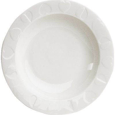 Makaronų lėkštė B&E WHITE HEART, 28 cm