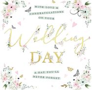 Atvirukas WITH LOVE ON YOUR WEDDING DAY