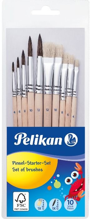 Teptukų rinkinys PELIKAN, 10 vnt