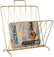 Žurnalų laikiklis DIAMOND RASTER GOLD, 40x27x56 cm