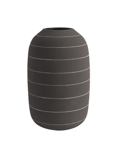 Vaza TERRA STRAIGHT DARK BROWN, 25 cm