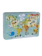 Dėlionė APLI XL WORLD MAP MARTINA HOGAN 24 dalys, metalo dėžutė