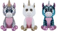 Pliušinis žaislas GLITZIES SITTING UNICORN 25 cm., 3 rūšys