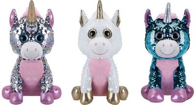 Pliušinis žaislas GLITZIES SITTING UNICORN 25 cm., 3 rūšys