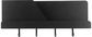 Raktų kabykla-lentynėlė PERKY BLACK, 46 cm