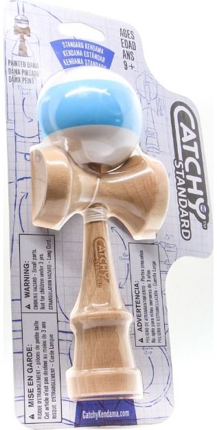 Žaislas KENDAMA medinis, mėlyna/balta