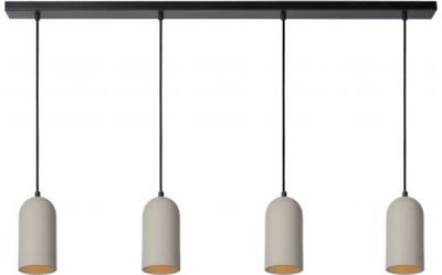 Pakabinamas šviestuvas GIPSY 4 GREY, 120cm, E27