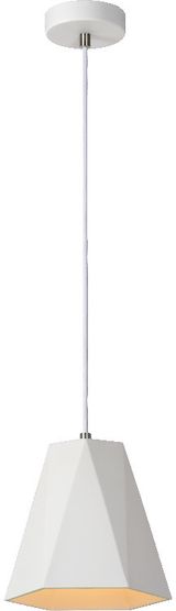 Pakabinamas šviestuvas GIPSY WHITE, 20cm, E27