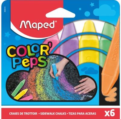 Lauko kreida MAPED ColorPep, 6 spalvos